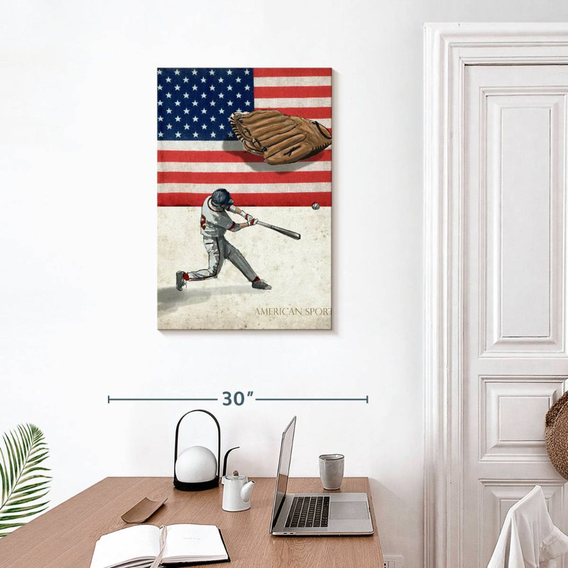 Sireci American Sports Baseball I, 30" H x 20" W