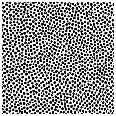 Toile tendue à motif de pois noir et blanc en plusieurs tailles