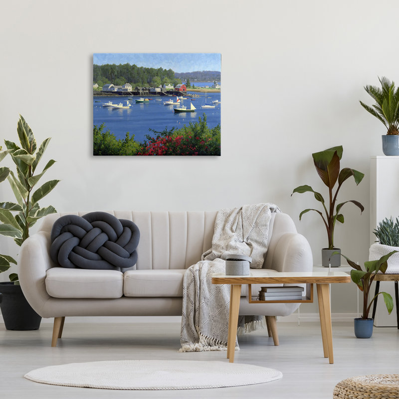 «Summer Harbor Inlet» par Jimmy Dyer, H 30 po x l 40 po x P 1,5 po