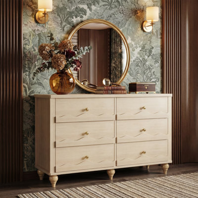 Commode 43,3 po avec tiroirs en bois Abson