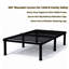 Structure de lit plateforme en métal (simple)