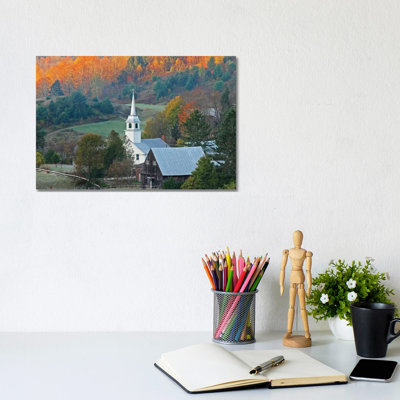 First Light On East Corinth by Brian Wolf - Wrapped Canvas Print