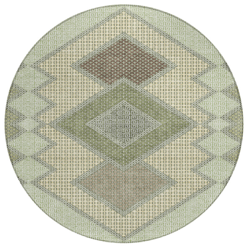Tapis d'intérieur rond 8 po