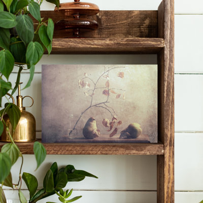 Autumn Pear Still Life Peaceful Rustic Vintage Autumn Fruit Wall Art Print 1 Piece Wrapped Canvas Wall Art