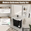 Ensemble de meuble-lavabo simple 28 po Denston-1777630439