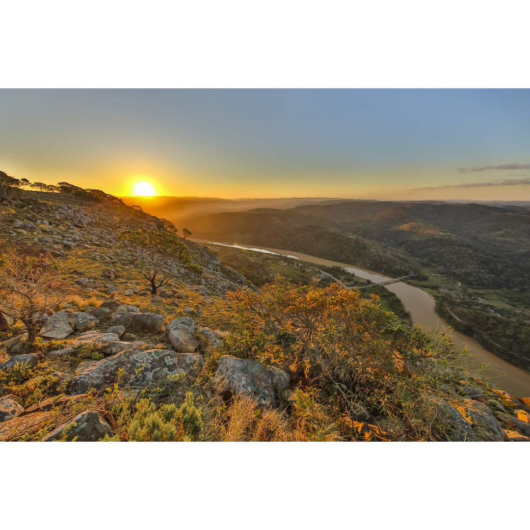 Port St Johns River von Wildacad - Leinwandbild