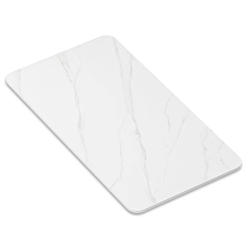 Plateau de table rectangulaire en pierre frittée 59 po x 32 po