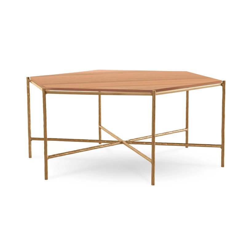 Athena Glass Top Coffee Table, Harvest, Wheat, Maple