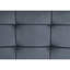 Velours gris avec revêtement en métal et coussins décoratifs de base Sandy