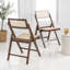 Chaises pliantes sans accoudoirs en teck Theo Mid-Century-96370800