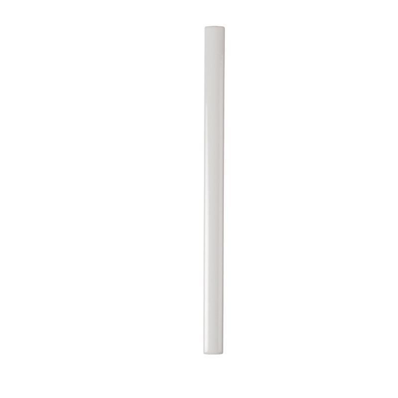 Silken Glossy White Ceramic Pencil Tile Trim 7.9'' x 0.5''