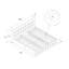 Tori Mid-Century Modern Upholstered Bed with Storage & Wooden Frame