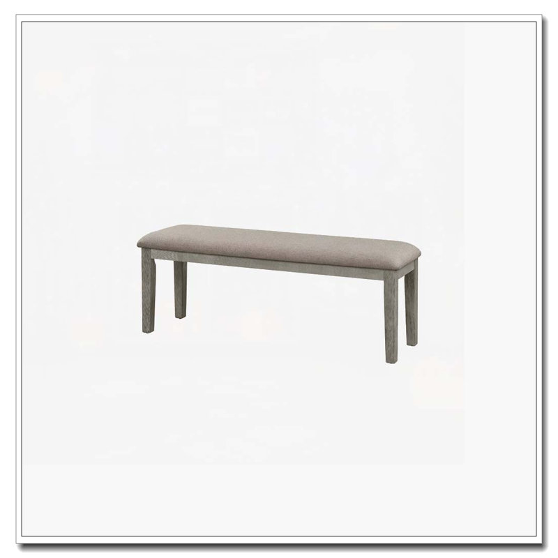 Banc de salle à manger rembourré, Gris