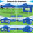 180" W x 118" D Pop Up Canopy Tent Heavy Duty with 4 Sidewalls, Waterproof Party Tent, Easy Set-up Commercial Instant Tents-103979207