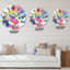 Iridiscent Daisy Flowers - Horloge murale transitionnelle-60281241