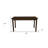 60" Coffee Solid Wood Dining Table