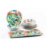 Madalynn Melamine Dinnerware - Service for 4