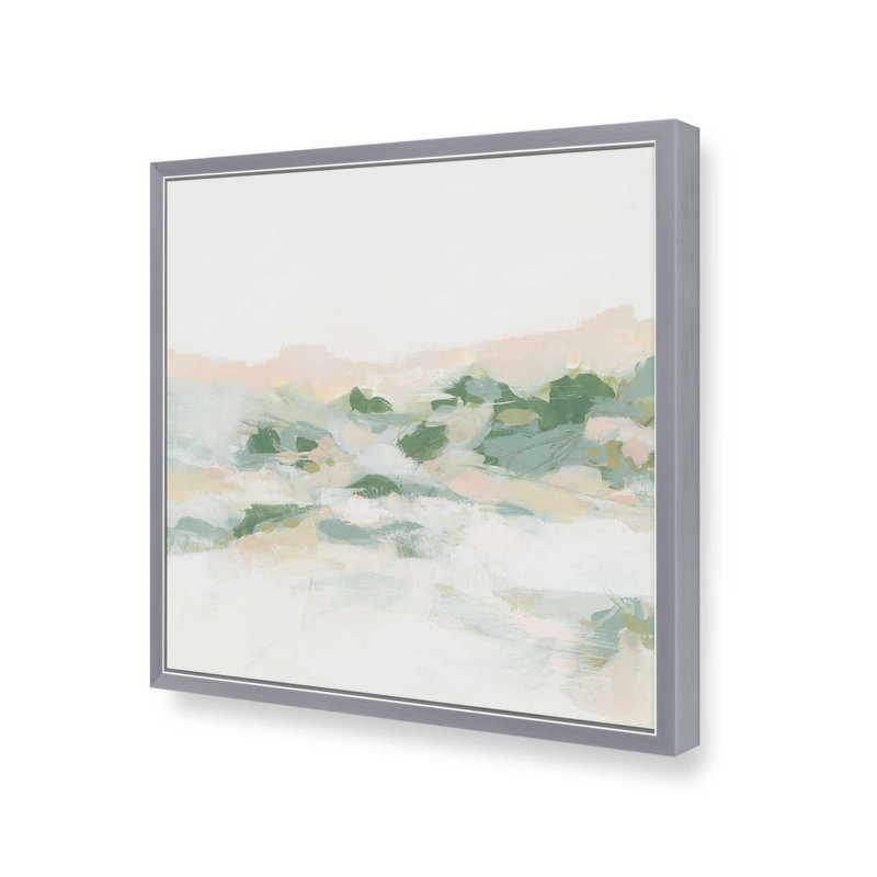 Pastel Wilderness II, H 13,75 po x l 13,75 po, Encadrement ouvert, chrome poli