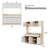 71" Tall Kitchen Pantry Storage Cabinet-2074743269