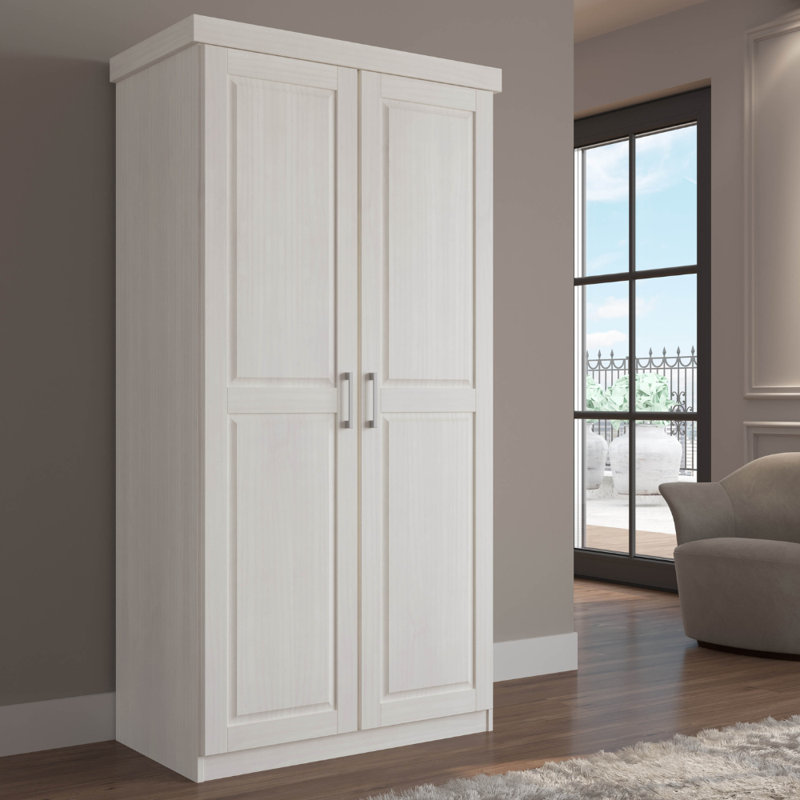 Hakon 2 Door Wardrobe, White