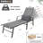 Gray Color Patio Recliner Lounge - Steel Frame, Rustproof Coating, Fabric, Lumbar Support 2 Pieces Outdoor In With Pillow Strong Construction, Rust Proof Adjustable Angles-1579590416