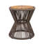Table d'appoint d'extérieur Nara en bois d'acacia et corde tissée-2094742563-2094743516