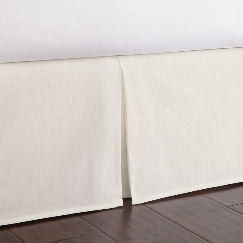 Jupe de lit London, 18", Ivoire, Simple