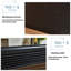 47.24"Electronic Suspended Simulated Flame Electric Fireplace Heater-118373425