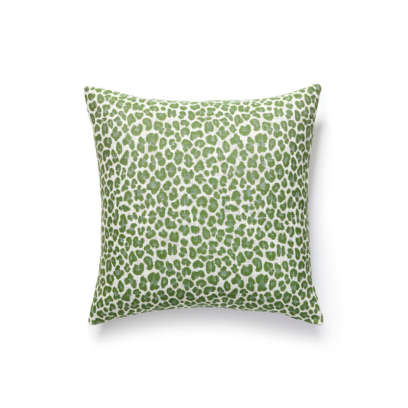 Backyard Bengal Square Indoor/Outdoor Pillow Cover & Insert, Ivy