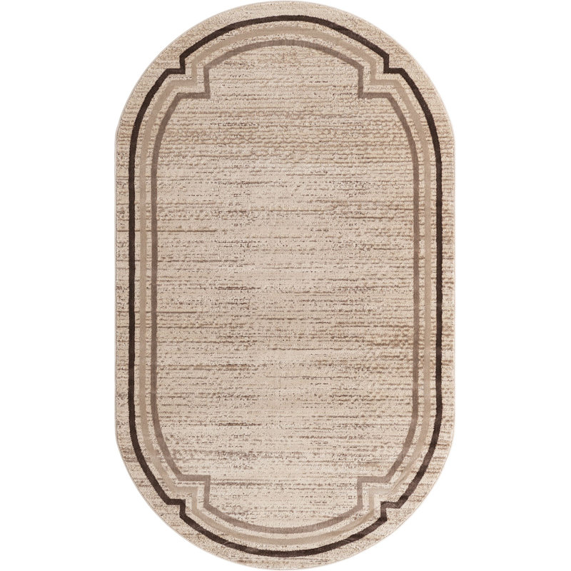 Alfano Geometric Indoor Rug, Oval 5' x 8'