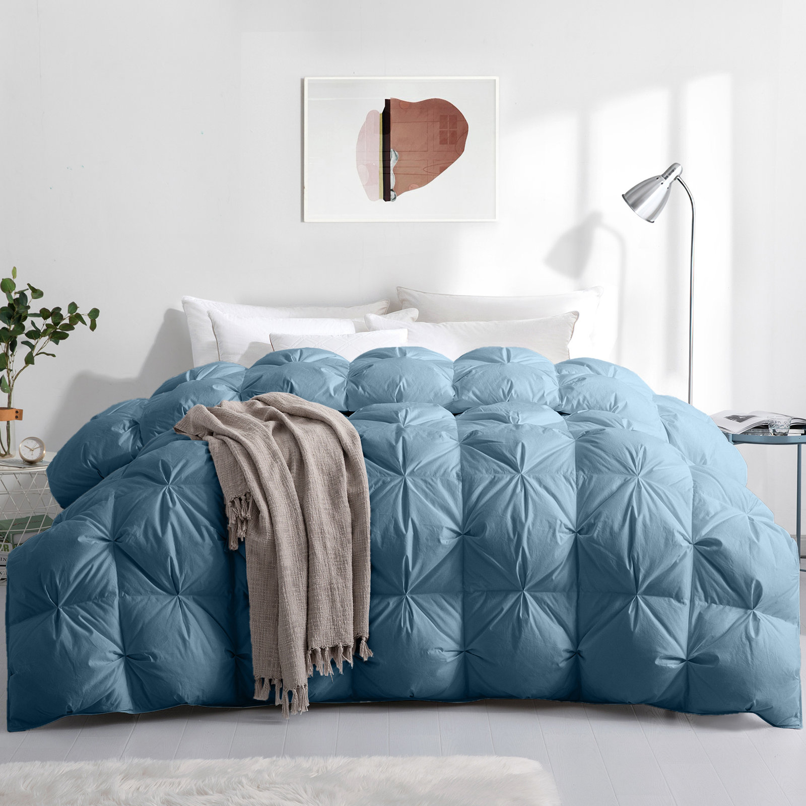 Organic Cotton Comforter Set, Twin, Navy