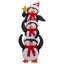Figurine lumineuse de famille de pingouins empilés