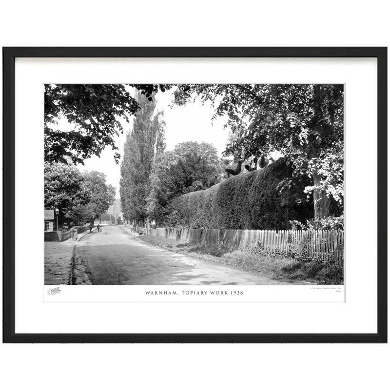 Warnham, Topiary Work 1928 by Francis Frith - Single Picture Frame Print, 40cm H x 50cm W x 2.3cm D