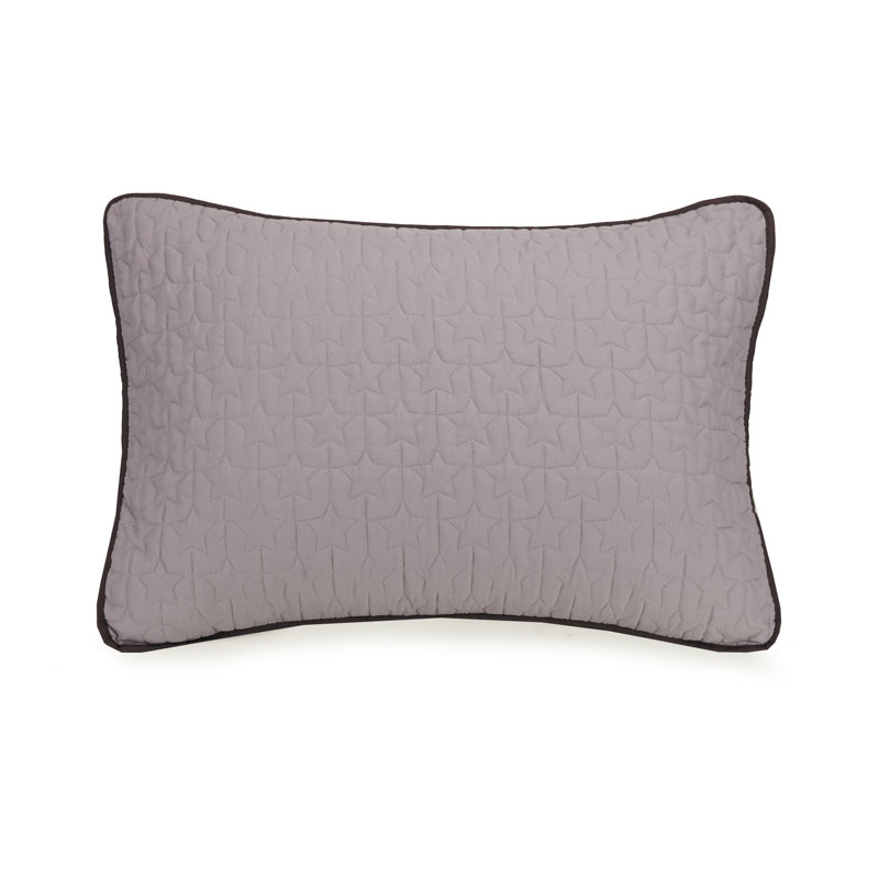 Coty Gray Microfiber Twin Reversible Quilt Set