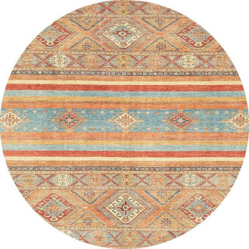 Tapis abstrait moderne 2691, Rond 5 pi