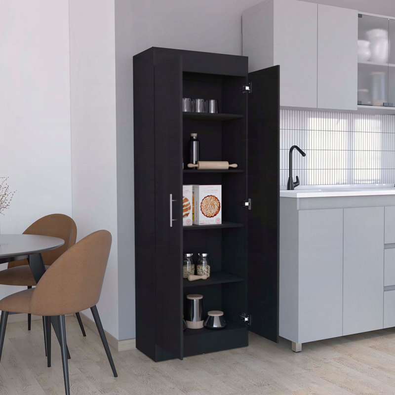 Armoire garde-manger 2 portesépalais, Black