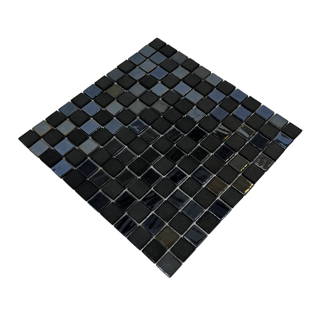 Shine 12" x 12" Glass Mosaic Tile Tile Cart