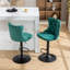 Tabouret pivotant en velours avec siège réglable-969428296-969428302