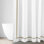 Fino Linen Solid Color Single Shower Curtain