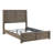 Wood Bed with Rustic Plank Frame-1599334498