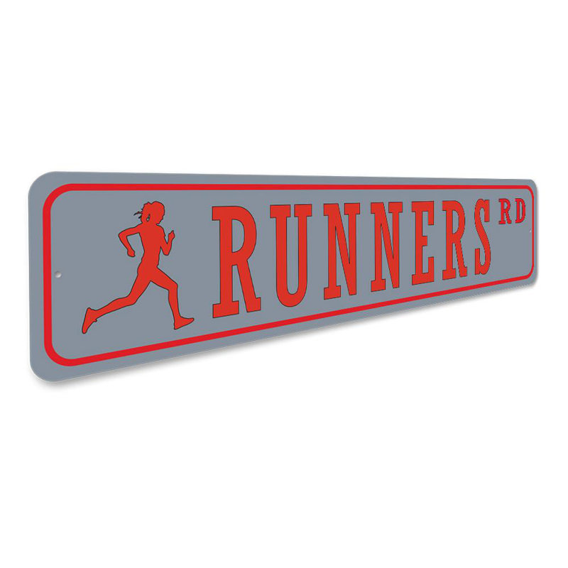 Panneau en aluminium Runners Street, H 4 po x l 18 po x P 0,04 po