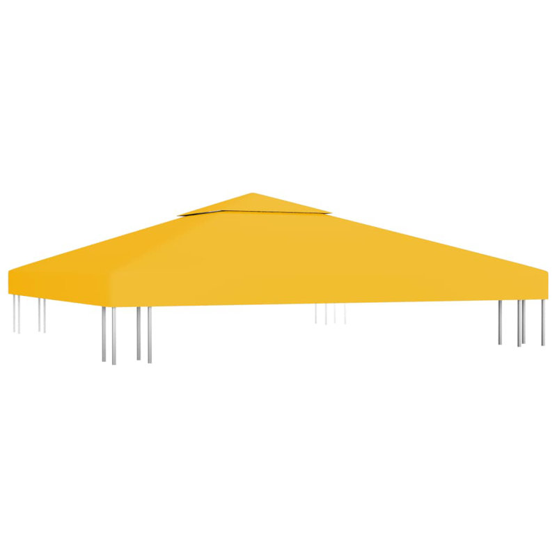 Centeio Dakota Fields Fabric Replacement Canopy for Gazebo, Yellow, 300cm W x 300cm D