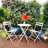 3 Piece Patio Bistro Set, Foldable Round Table And Chairs-49188858