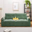 Matelas en mousse à mémoire de forme, structure en acier 600 lb, pliable sans outils, vert minimaliste, dortoir et appartement-2067781589