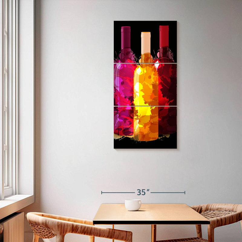 Dégustation de vin, H 62 po x l 30 po