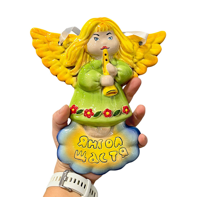 Angel Of Happiness Ceramic Wall Decor