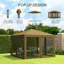 Outsunny 3 x 3 m Pop Up Gazebo, 420D Garden Tent Canopy-1252622861