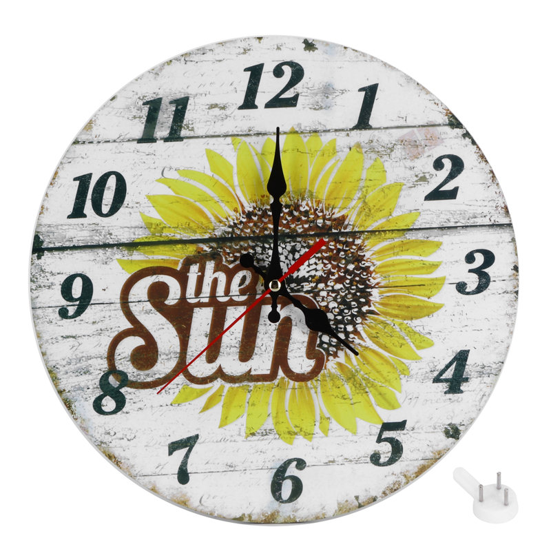 Horloge murale rétro de style européen 30 cm - Décoration intérieure - Salon - Style 1
