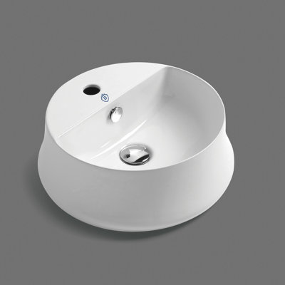 Britannia 16.62" Round Above Mount Basin with Single Faucet Hole Drill