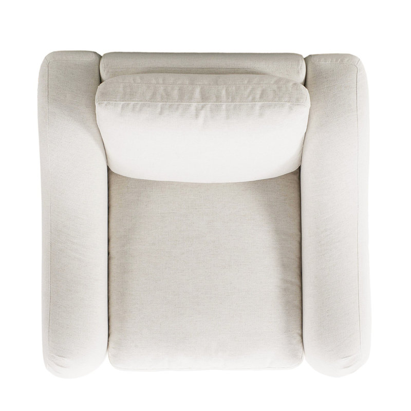 Crawford Recliner, Crypton Nomad Snow Polyester Blend